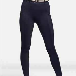 Kastel Denmark Black with Silicone Full Seat Riding Tights size M EUC